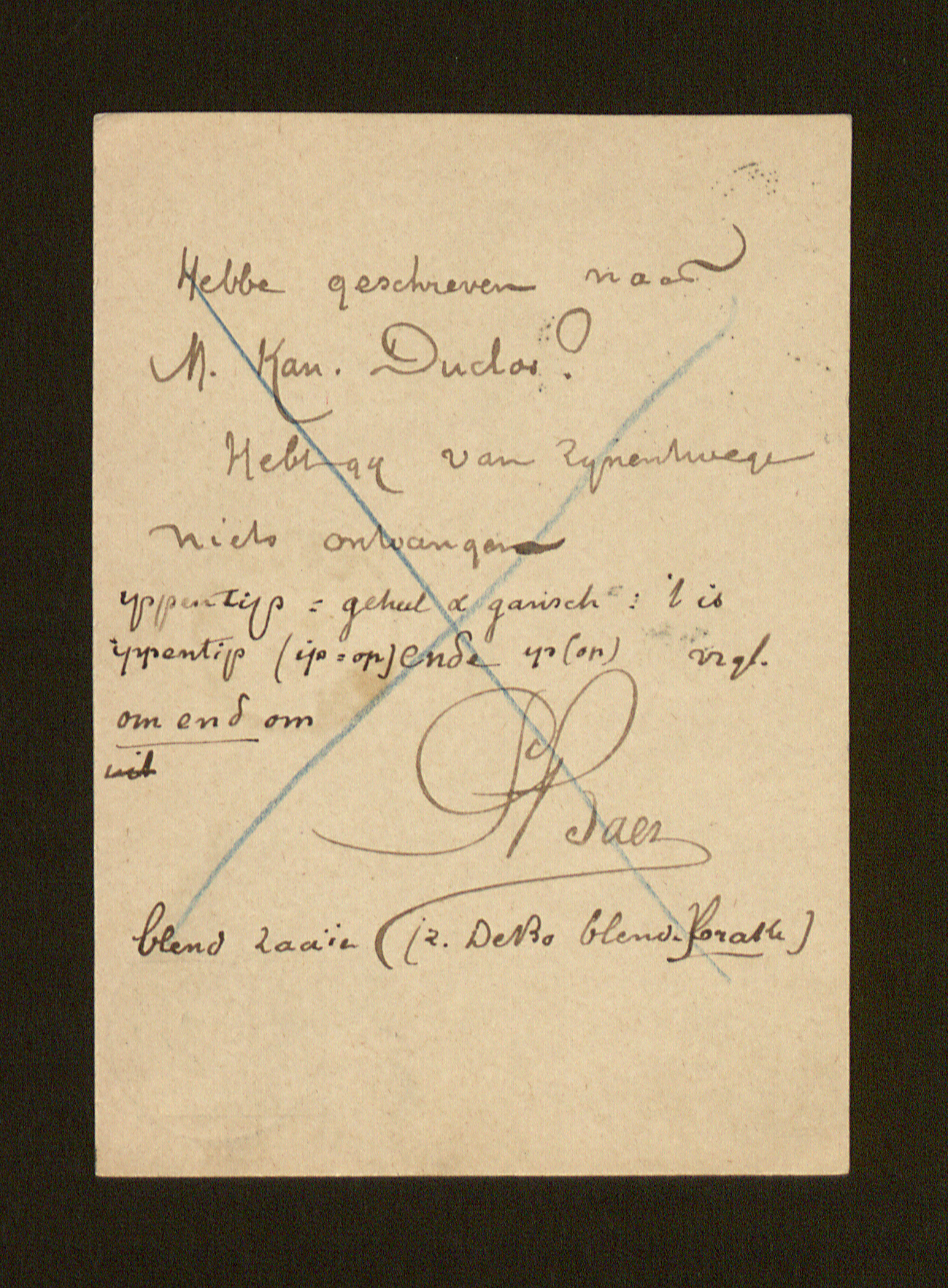 Pieter Baes aan Guido Gezelle