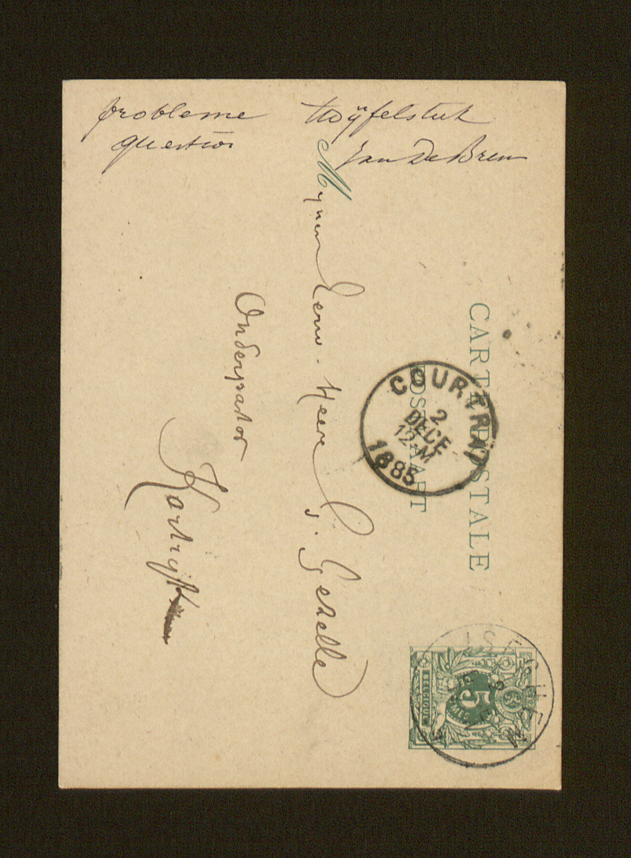 Pieter Baes aan Guido Gezelle