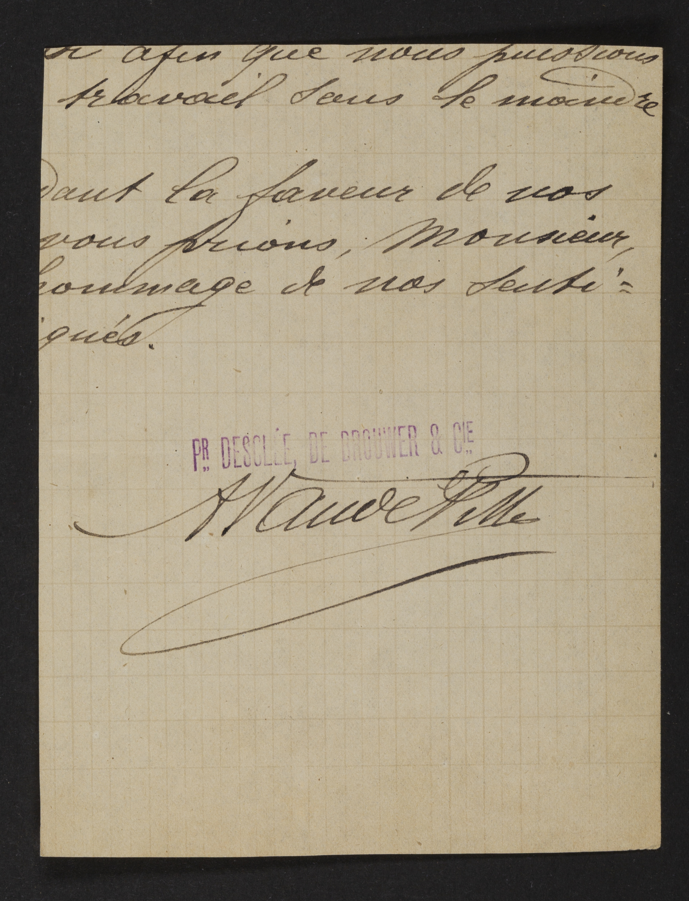 Aloïs Van de Pitte (i.n.v. [Desclée-De Brouwer]) aan [Guido Gezelle]