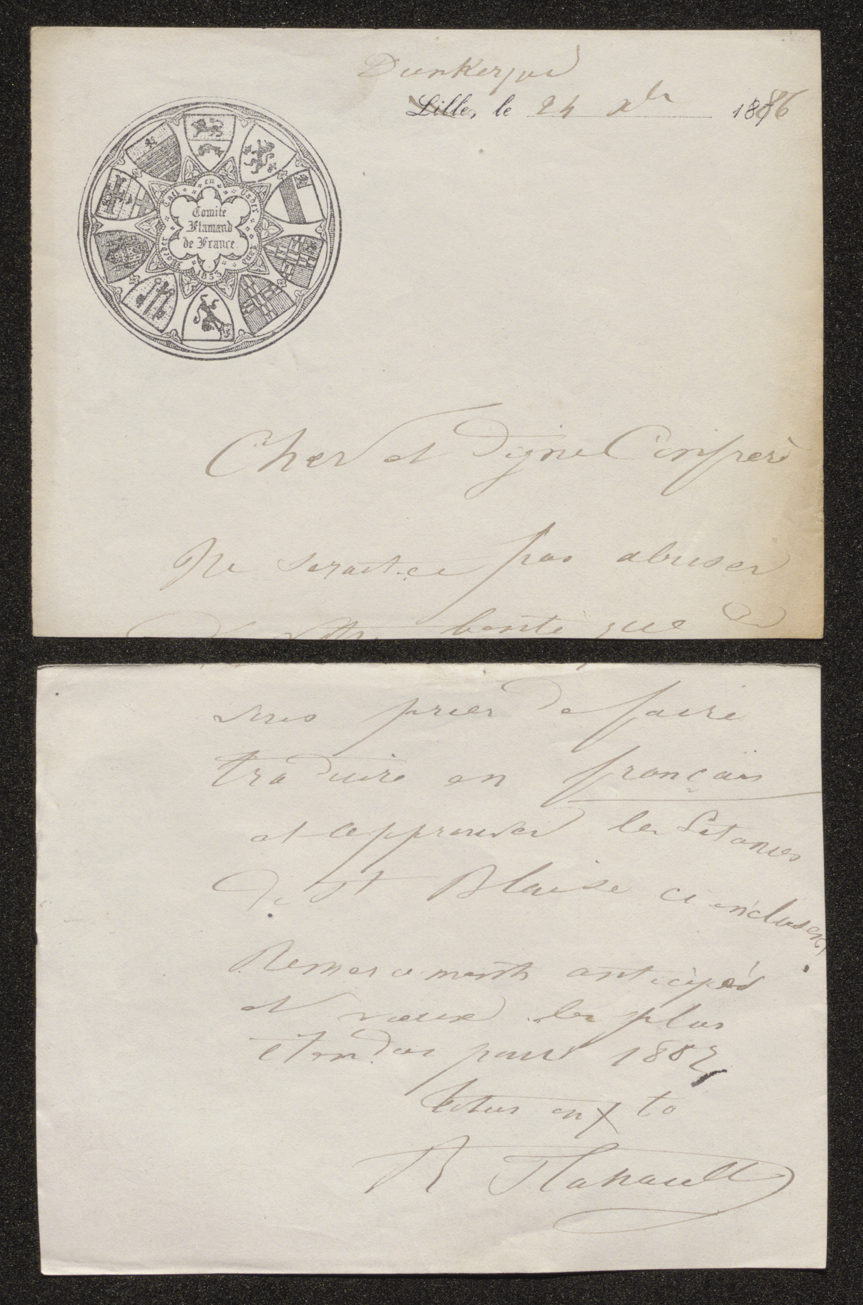 René-François Flahault aan [Guido Gezelle]