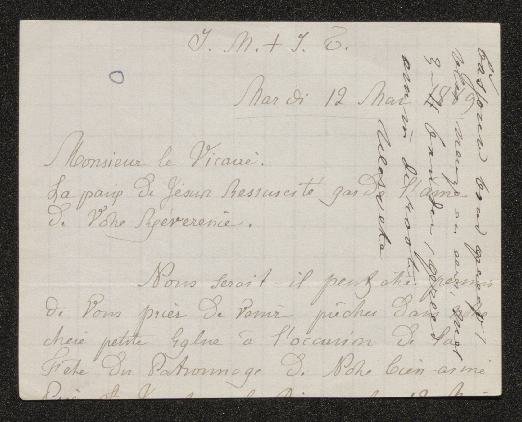 [Sophie Marie Louise de Robiano (= Zuster Thérèse Marie de Jésus)] aan [Guido Gezelle]