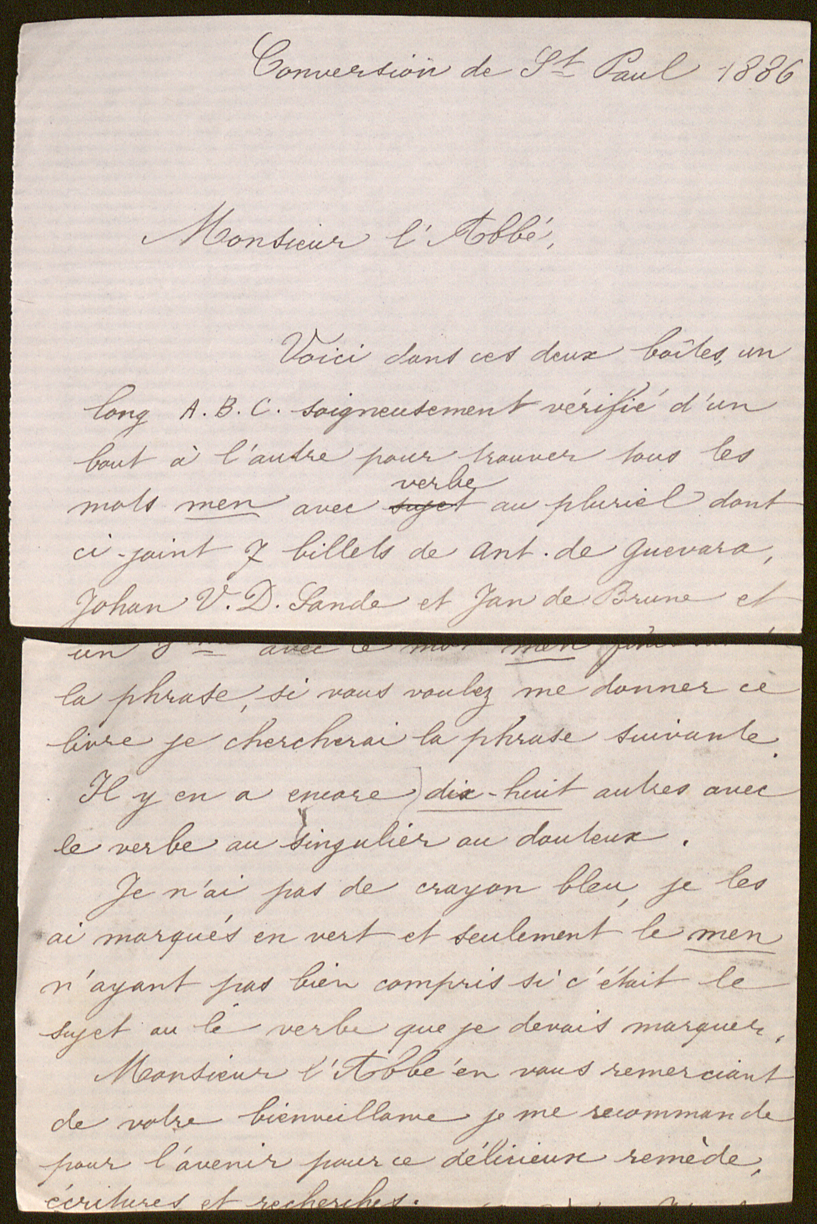 [Cordelia Van De Wiele] aan [Guido Gezelle]