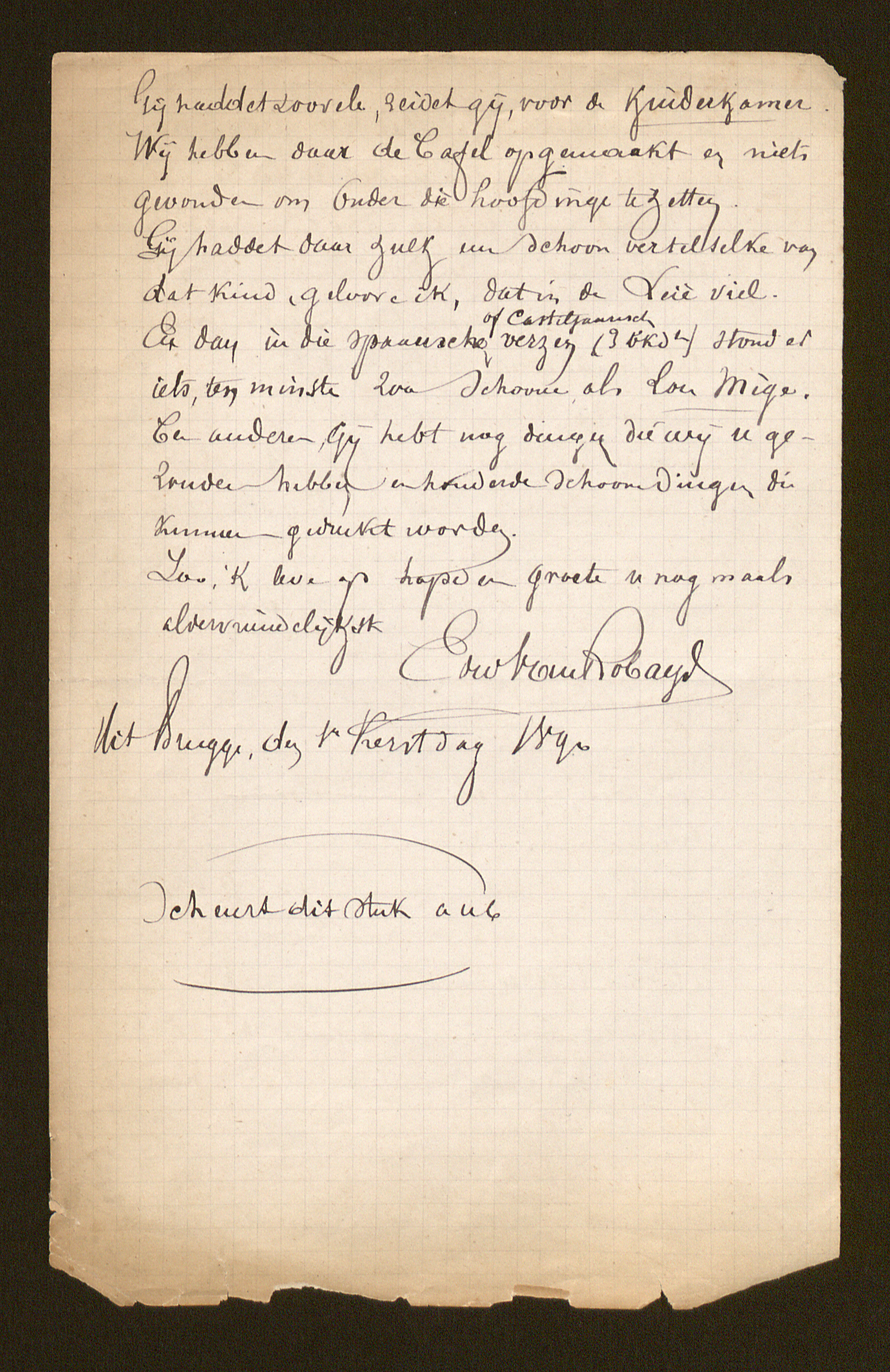 Edward Van Robays aan [Guido Gezelle]