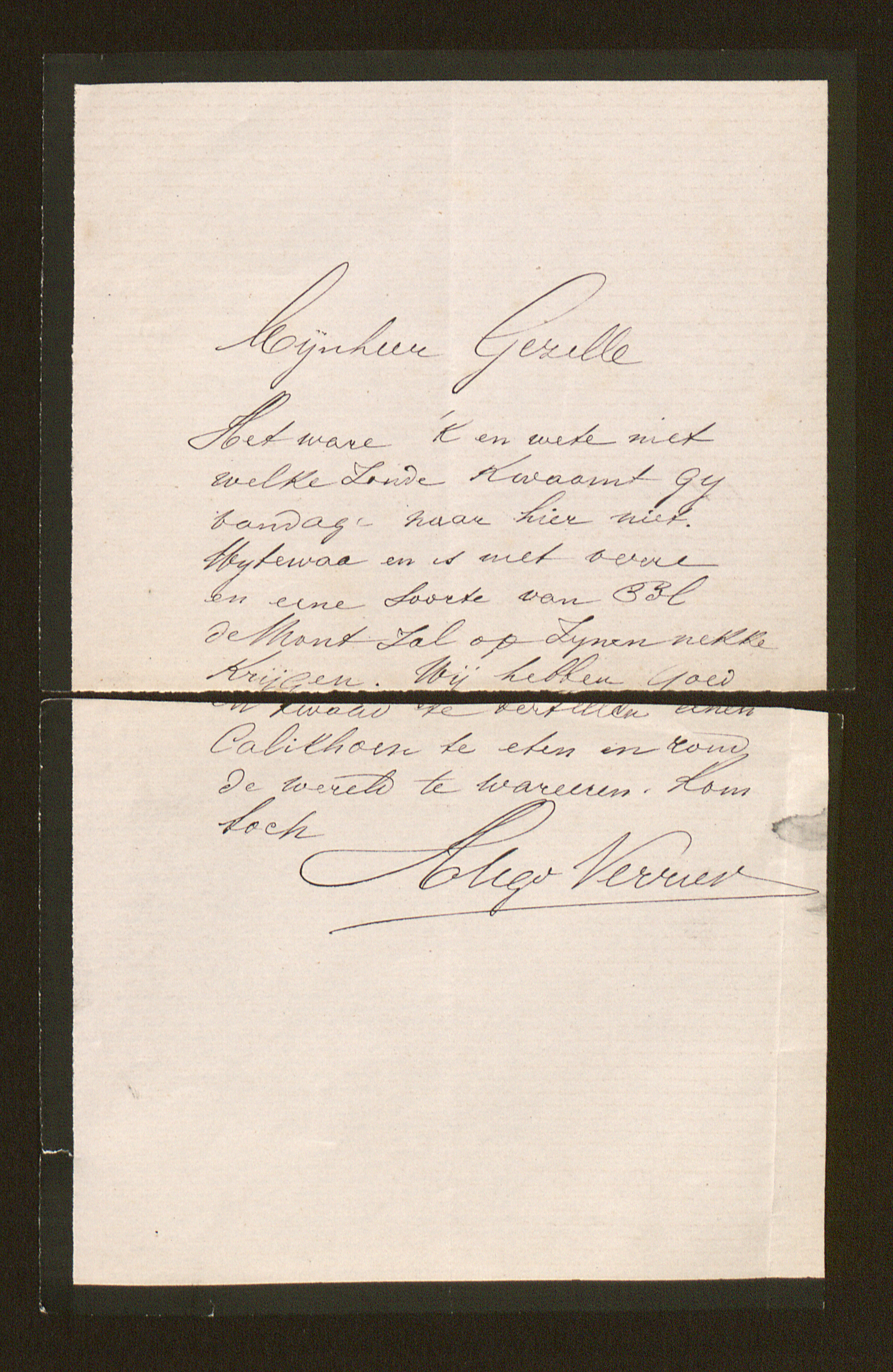 Hugo Verriest aan [Guido Gezelle]