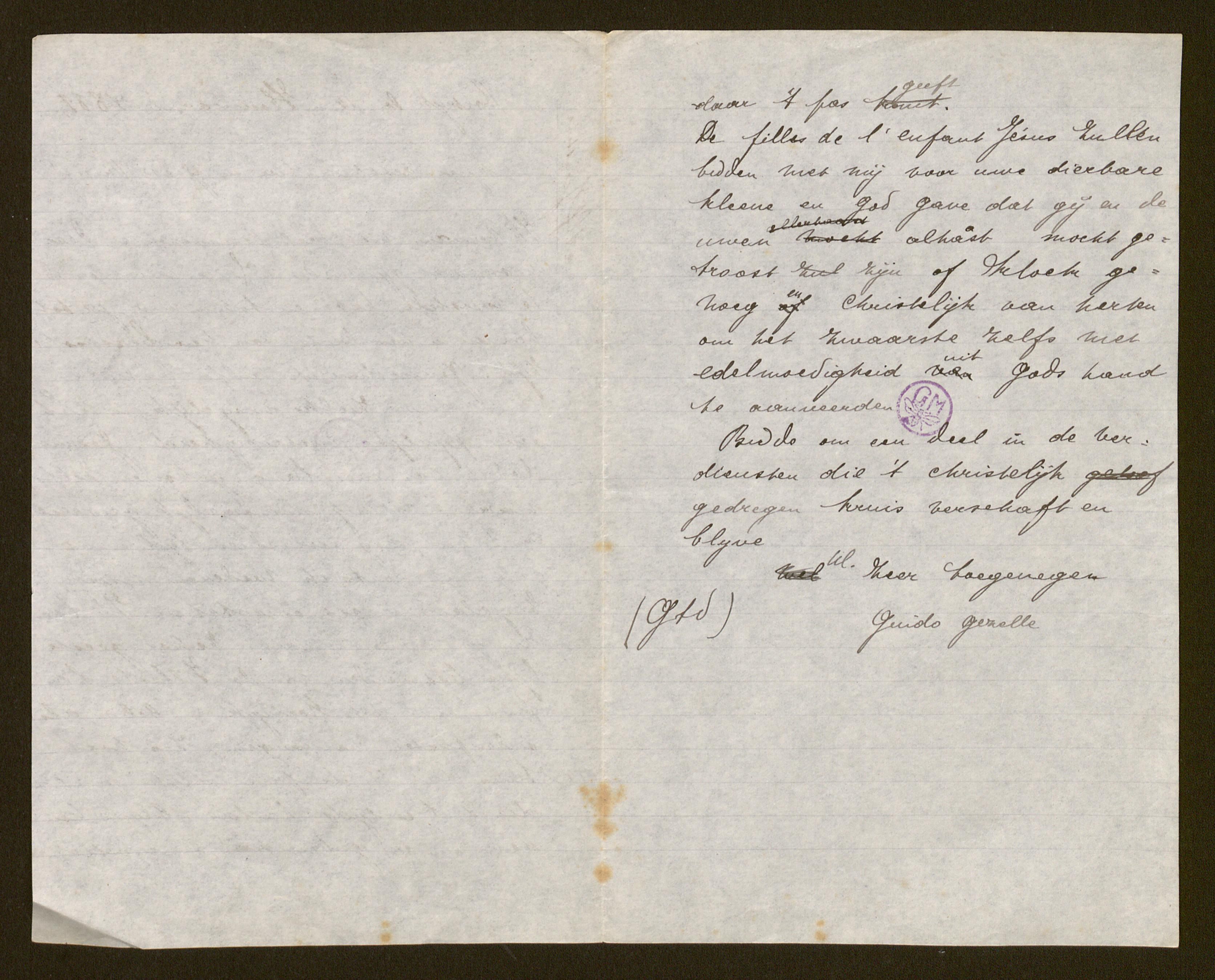 Guido Gezelle aan [Alfons J. M. Janssens]