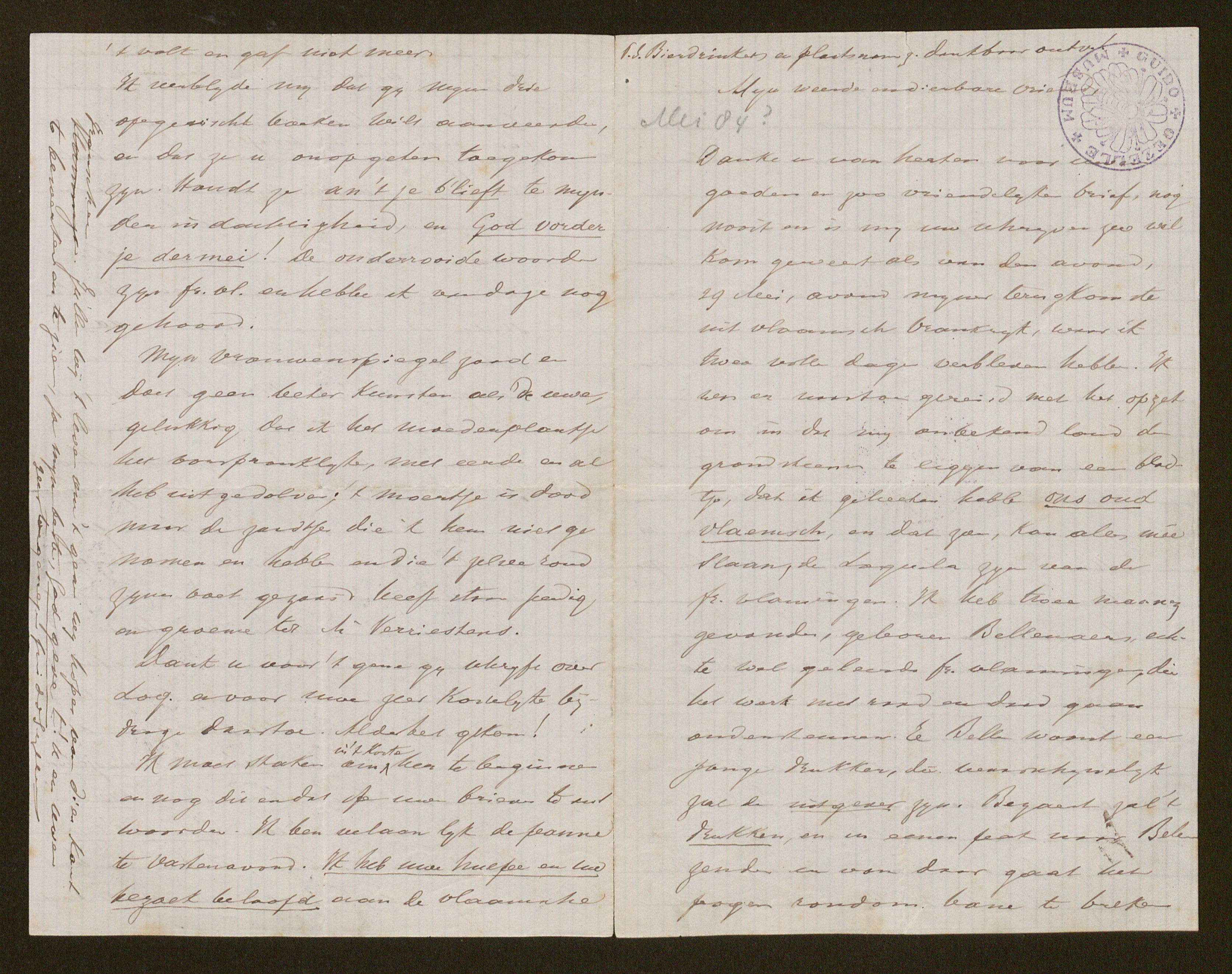 Guido Gezelle aan [Johan Winkler]