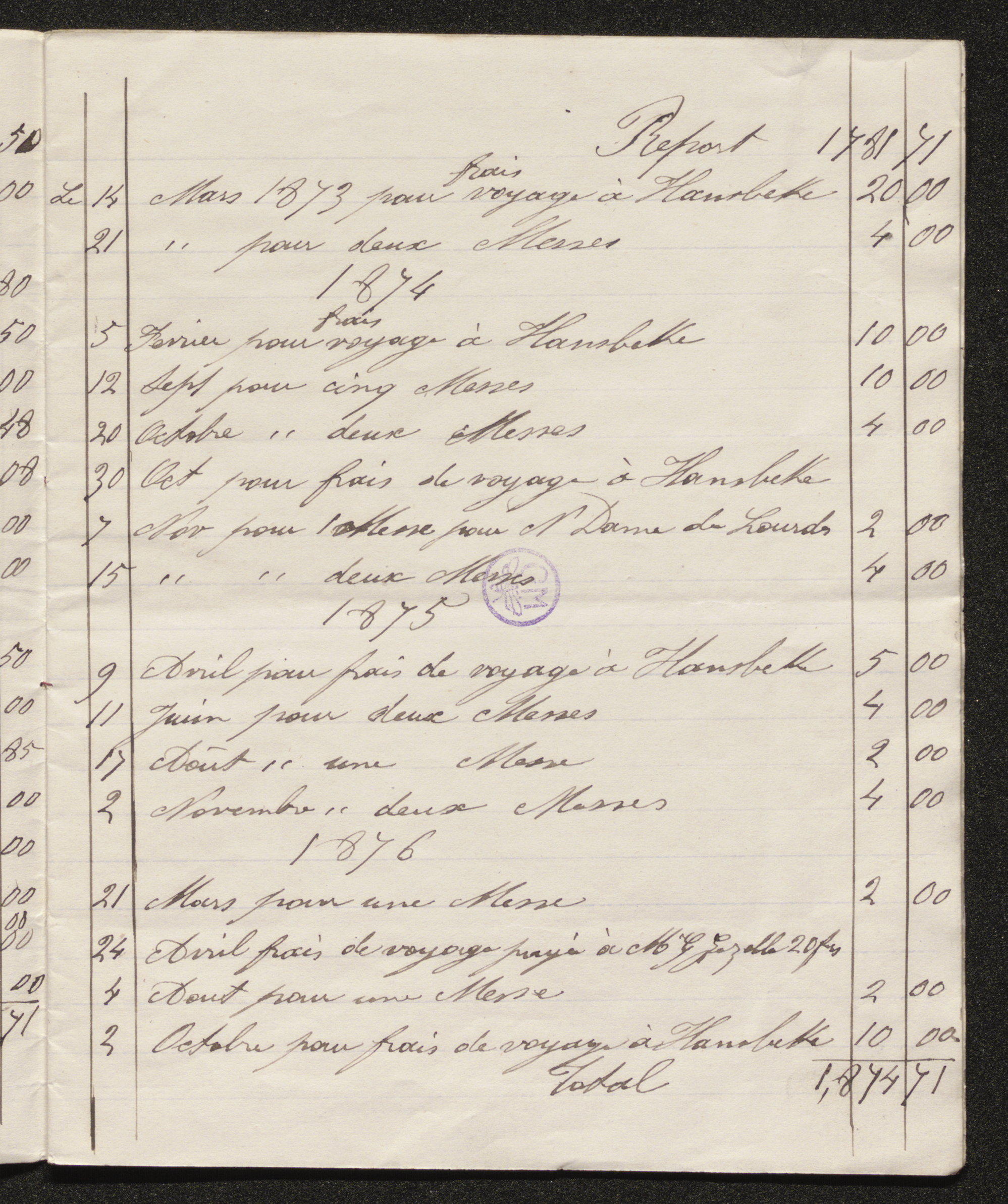 [Ernestine De Seille] (= mevrouw Ernestine Eeman) aan [Guido Gezelle]