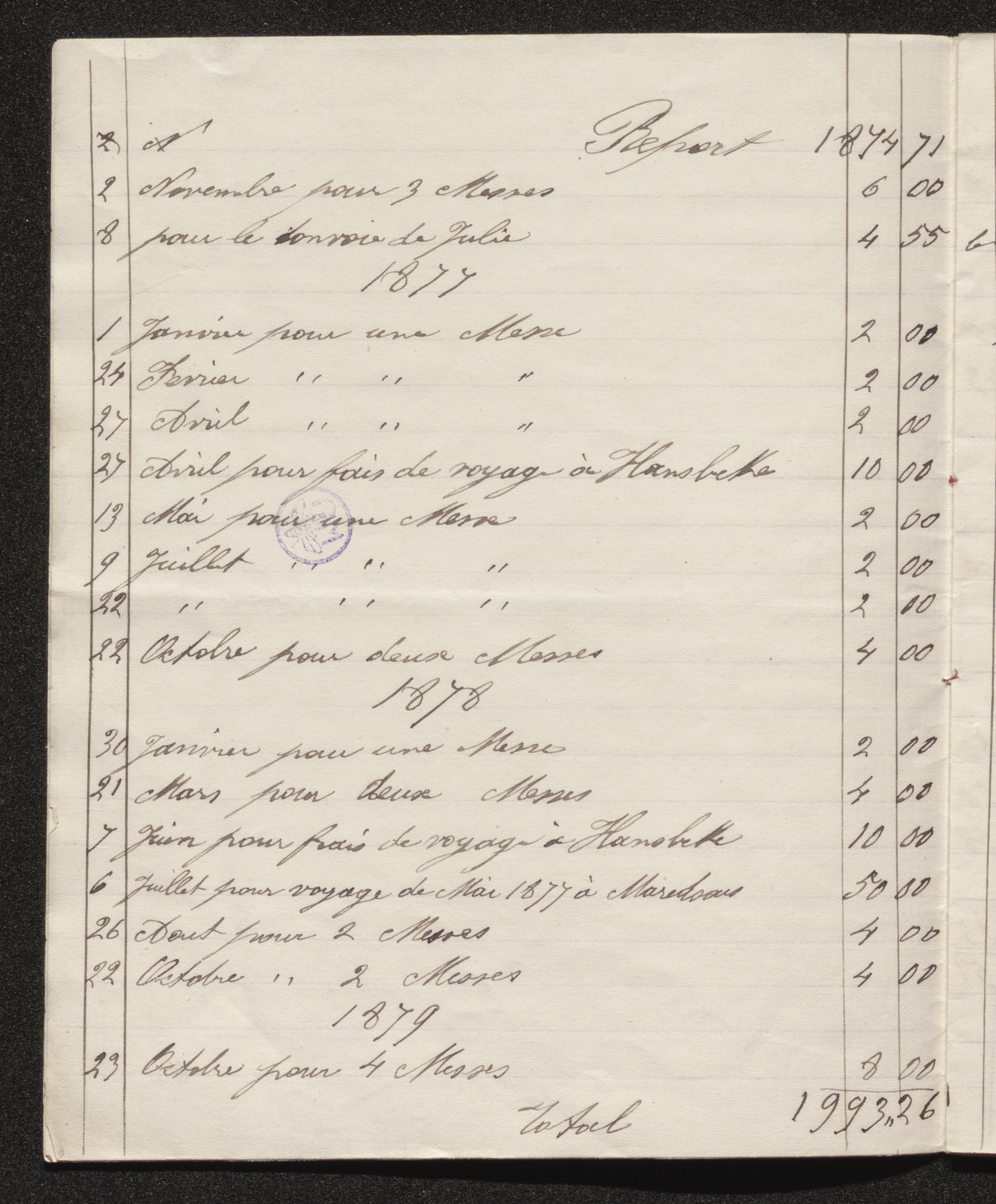 [Ernestine De Seille] (= mevrouw Ernestine Eeman) aan [Guido Gezelle]