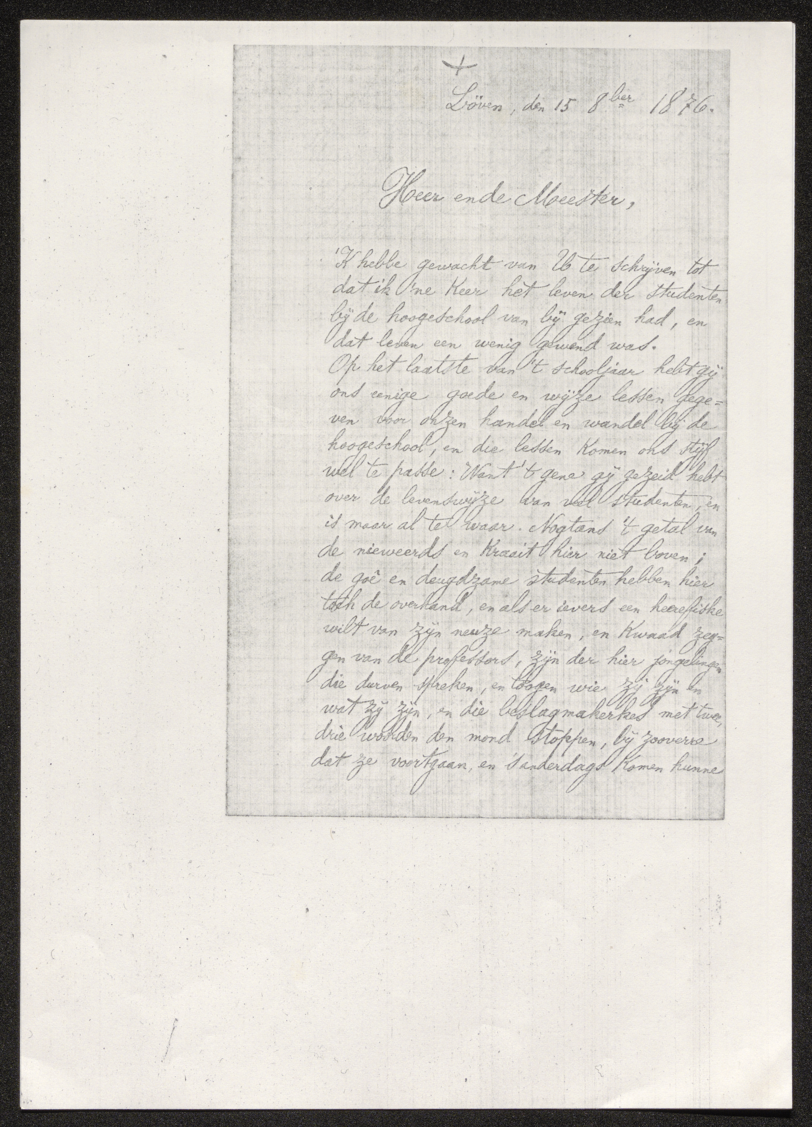 René Frans Adriaens aan [Hugo Verriest]