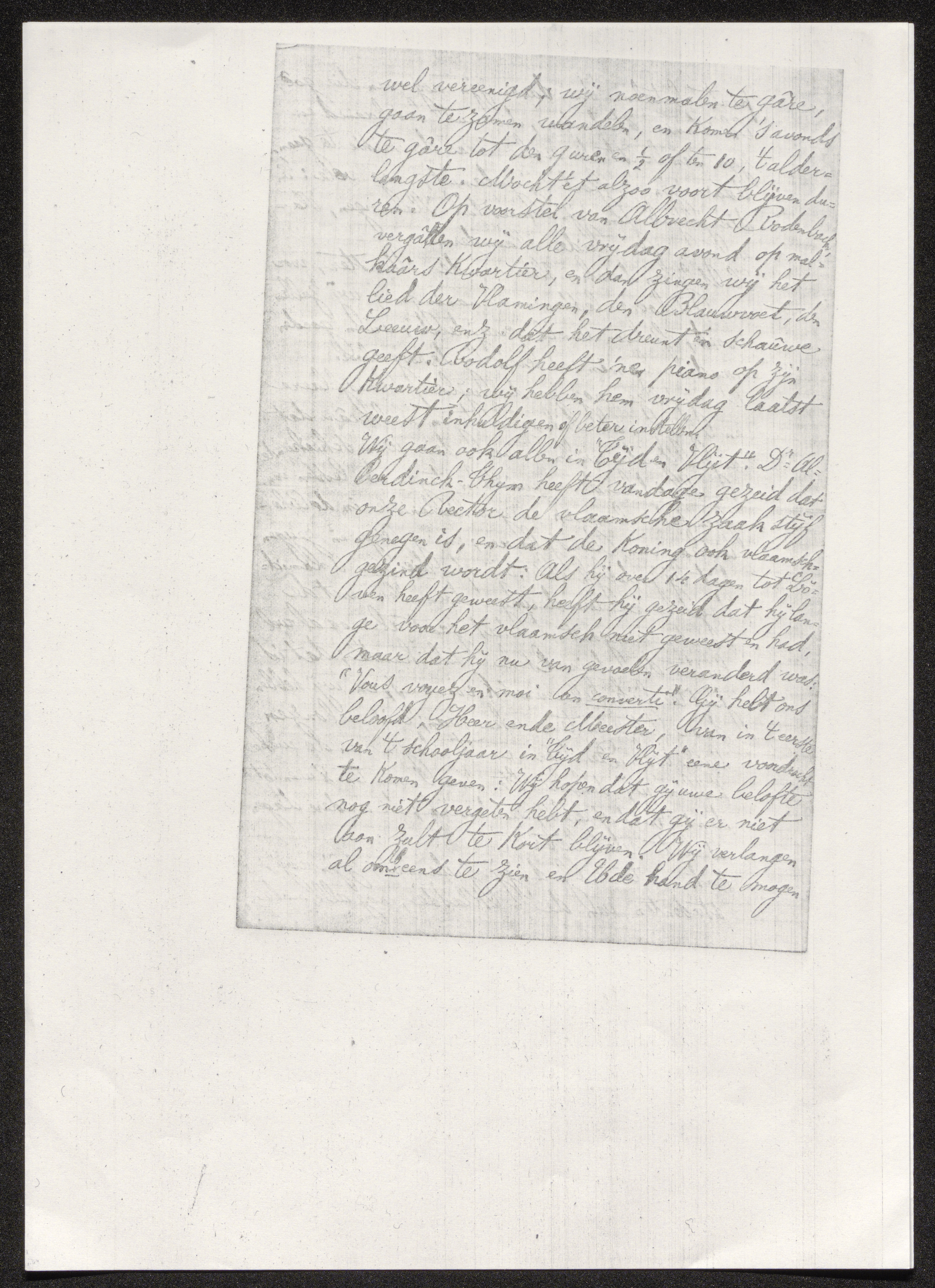 René Frans Adriaens aan [Hugo Verriest]