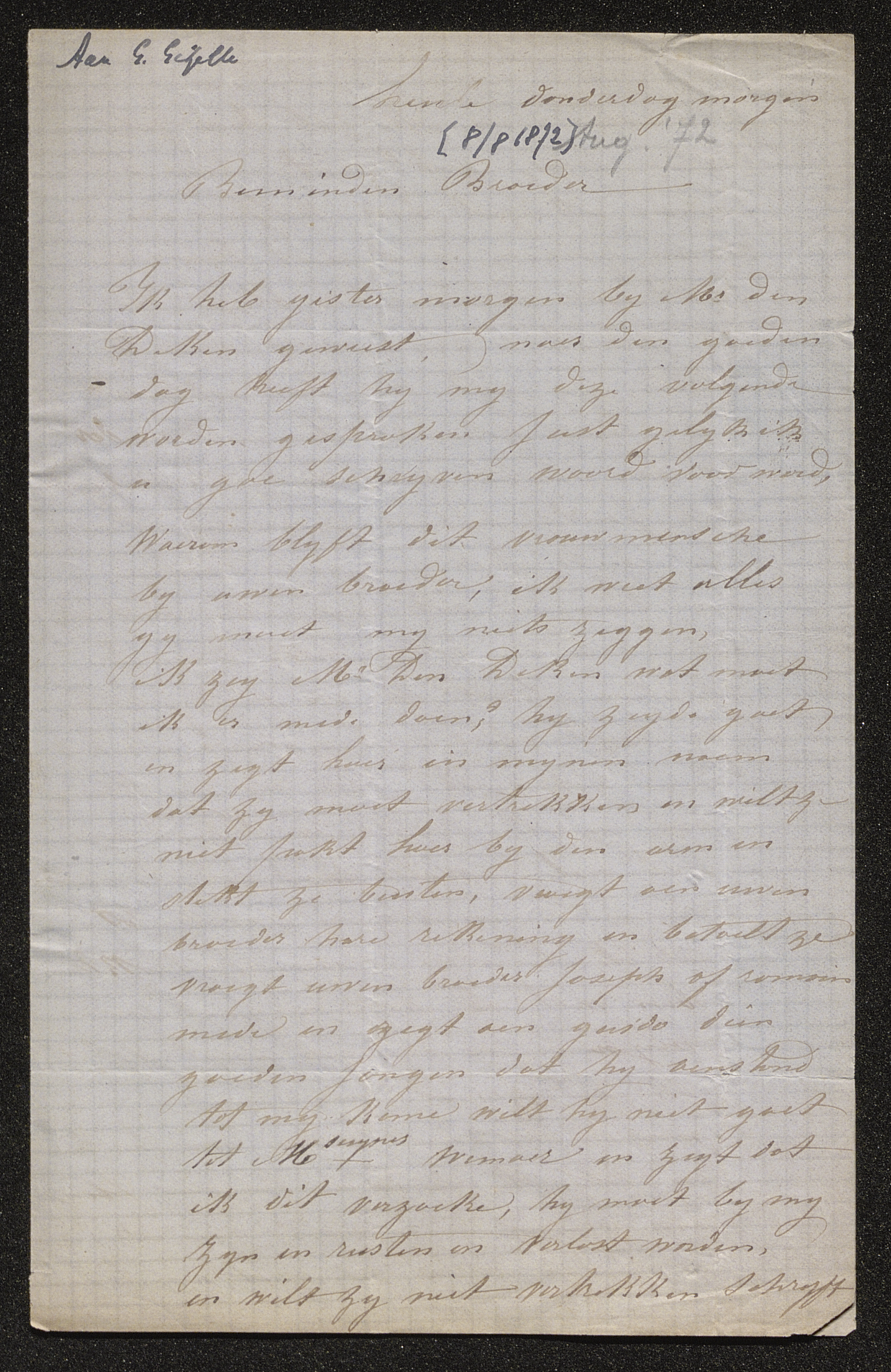 [Louise Gezelle] aan Guido Gezelle