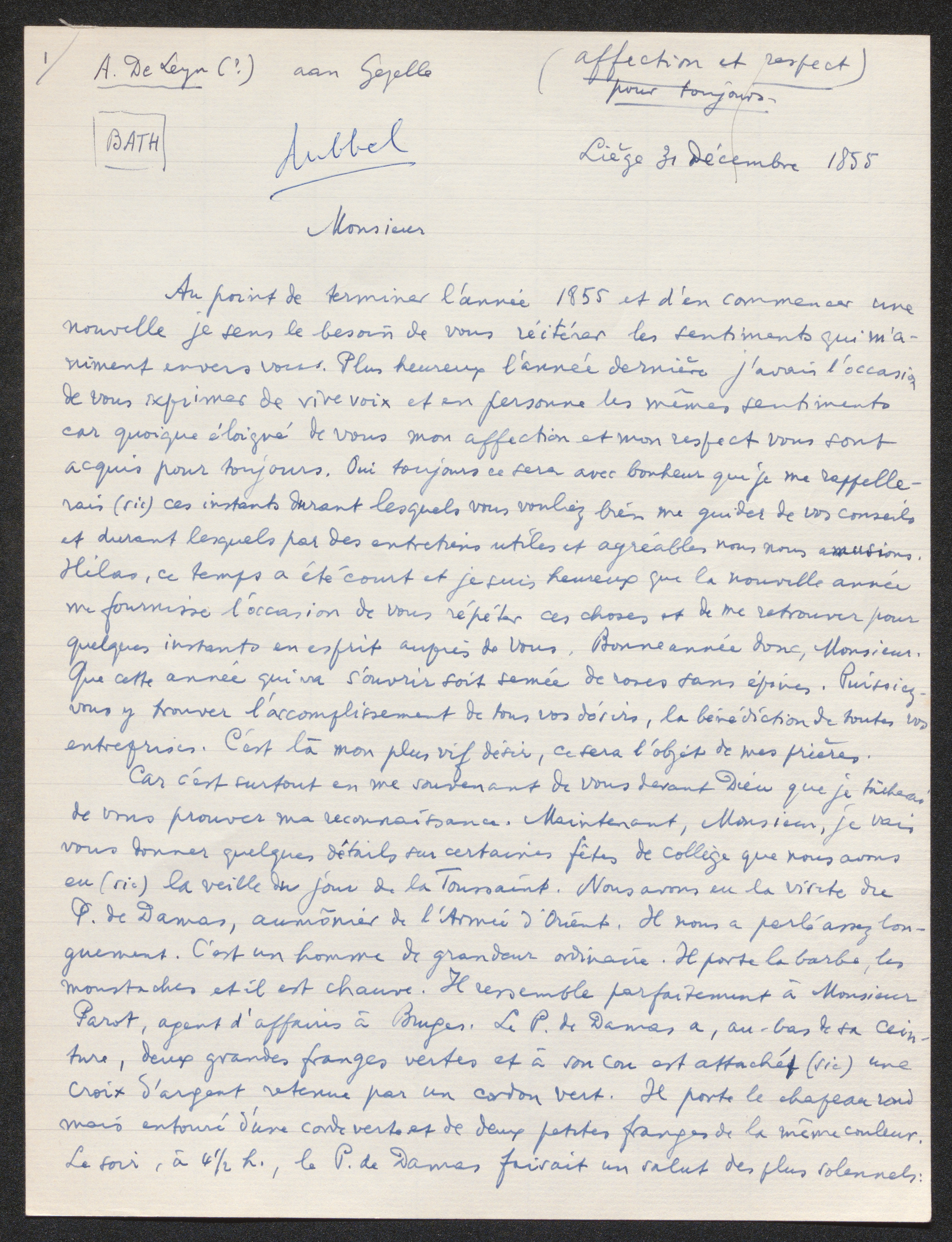 Alfons De Leyn aan [Guido Gezelle]