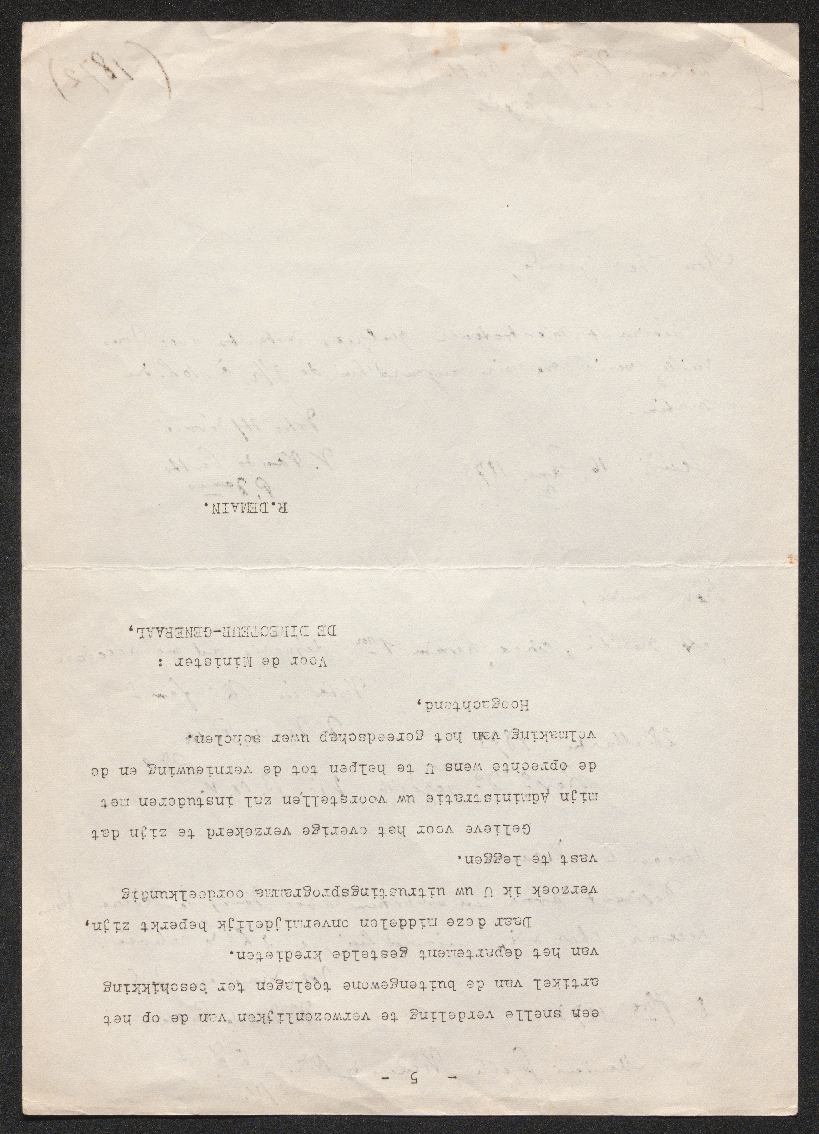 Ferdinand Van De Putte aan [Guido Gezelle]