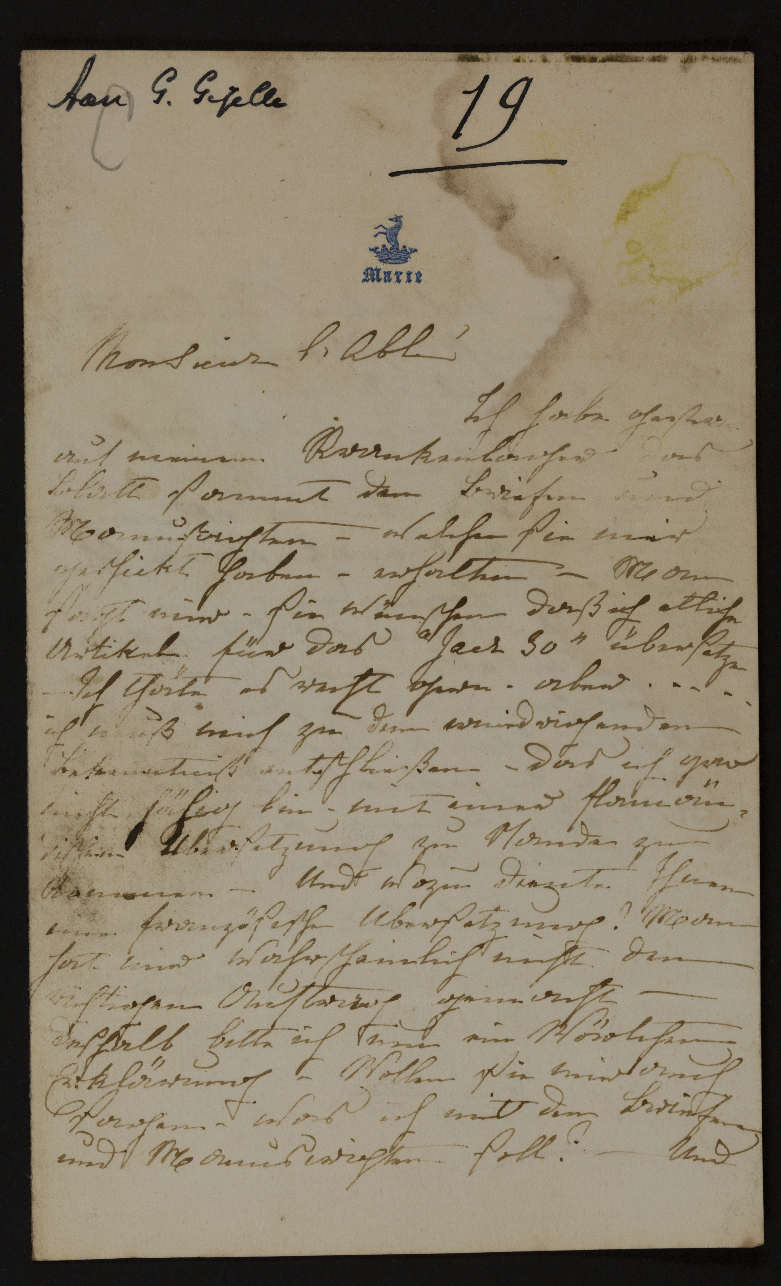 Marie Colette Joséphine  Caïmo aan [Guido Gezelle]